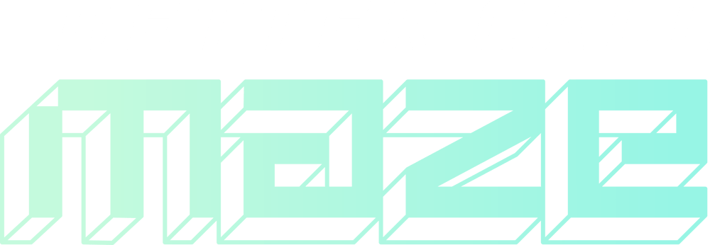 Weißer Text auf dunkelgrünem Hintergrund: „BETTER CALL MAZE“.