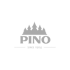 PINO-Logo mit fünf stilisierten Tannenbäumen über dem Schriftzug "PINO" und "SINCE 1904" darunter.