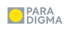 Logo: Gelbes Quadrat mit gelbem Kreis und grauem Text "PARADIGMA" auf dunkelgrünem Hintergrund.