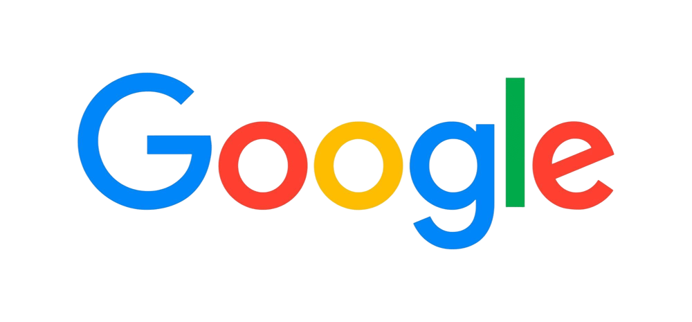 Das mehrfarbige Google-Logo auf weißem Hintergrund.