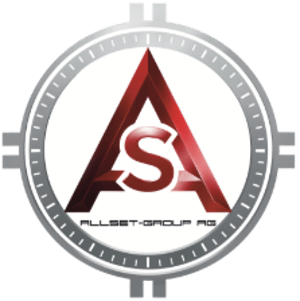 Logo der Allset-Group AG in Rot -Blau