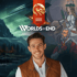 Smiling man in a brown vest over a fantasy landscape with "WORLDS WITHOUT END" and "LEGEND HAVEN" logos.