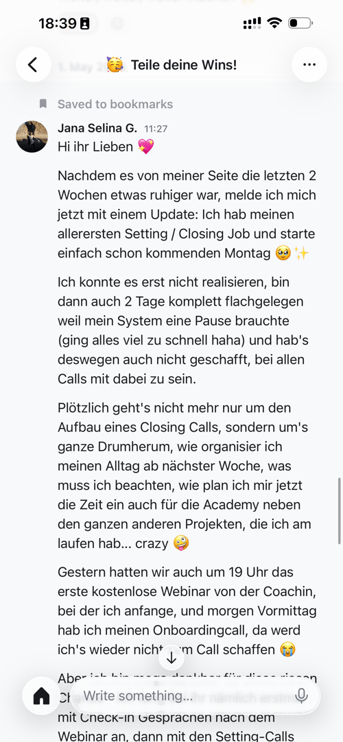 Community-Nachricht