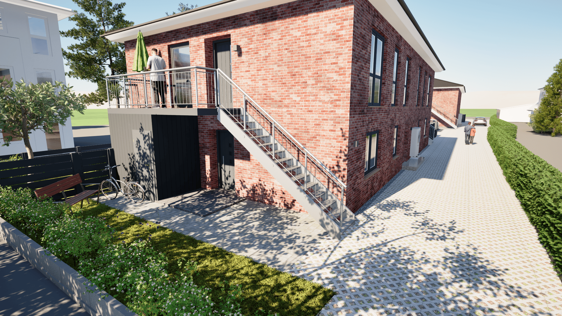 Visualisierung der Neubauwohnungen Stadttor 53 in Fockbek