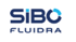 Blaues Logo mit "SIBO" und "FLUIDRA" darunter, der Buchstabe "O" in SIBO ist ein stilisiertes Diagramm.