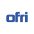 Blaues „ofri“-Logo mit abgerundeten Buchstaben und einem Punkt über dem „i“.