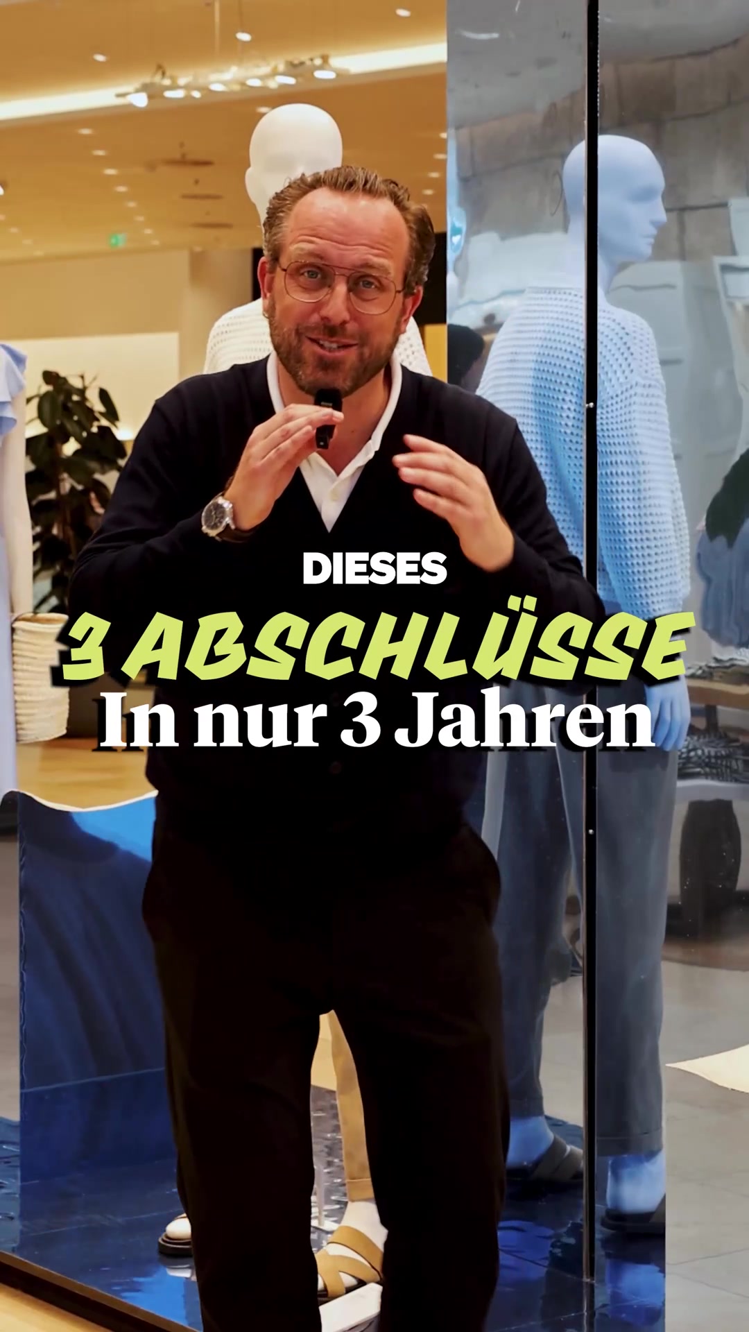 Standbild aus dem Video über das Abiturientenprogramm Handelsfachwirt bei Peek & Cloppenburg Düsseldorf