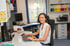 Michaela im Büro