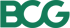Grünes BCG-Logo auf schwarzem Hintergrund.