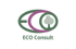 Logo mit den Buchstaben "ECO" in Grün und Lila, einem stilisierten Baum und dem Text "ECO Consult" darunter.