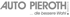 Graues Logo mit "AUTO PIEROTH GmbH & Co. KG" und dem Slogan "... die bessere Wahl".
