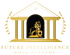 Future Intelligence Gold Academy: goldener Löwe vor einem Universitätsgebäude