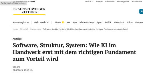 Software, Struktur, System: Wie KI im Handwerk erst mit dem richtigen Fundament zum Vorteil wird