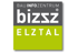 Von der Firma BIZZ Elztal: Logo des BauInfoZentrums mit grau-grünem Quadrat und markanter weißer Schrift