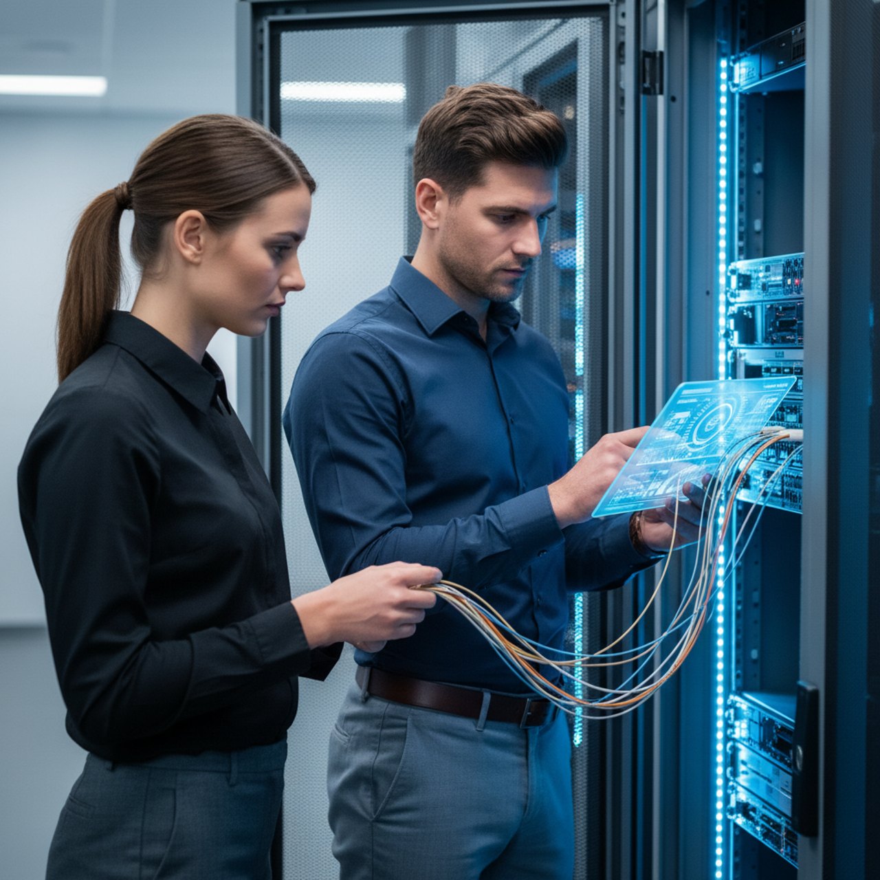 Serverwartung im Rechenzentrum