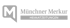 Logo von Münchner Merkur HEIMATZEITUNGEN, ein großes M in Sprechblase.