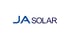 JA Solar Logo mit blauer Schrift auf weißem Hintergrund.
