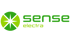Grünes Sense Electra Logo mit sternförmigem Symbol.