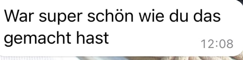 War super schön