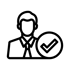 Eine Person mit traurigem Gesicht, abgewandt von drei Personen-Symbolen und einem sinkenden Euro-Symbol.