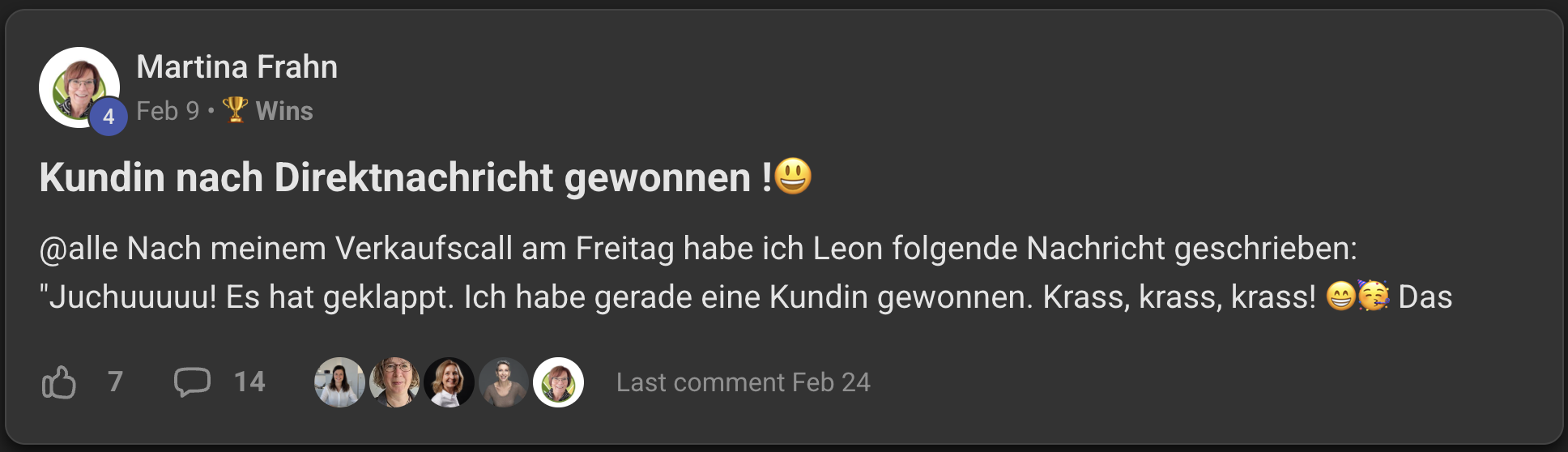 LinkedIn Empfehlung