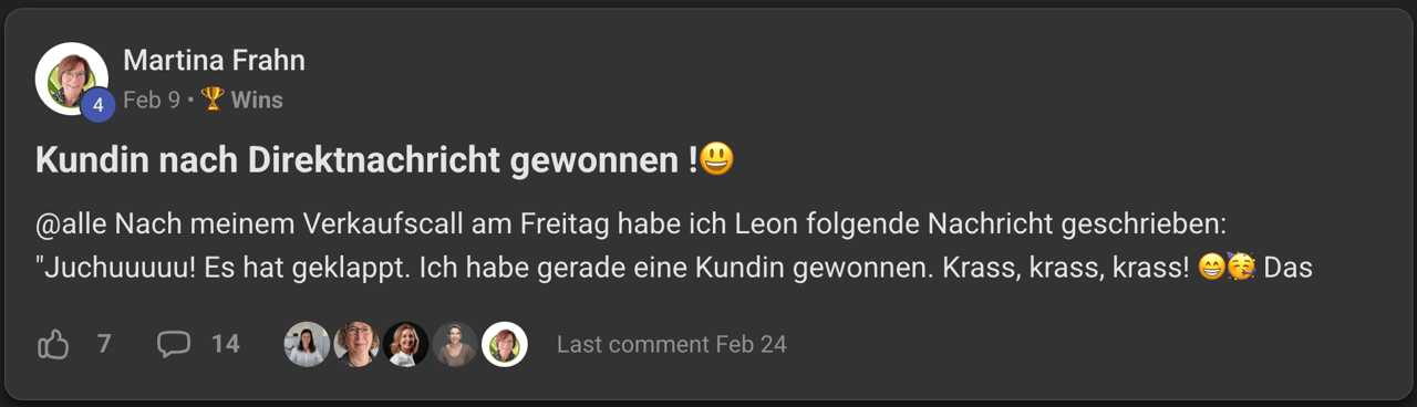 LinkedIn Empfehlung