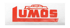 Rotes Lumos-Logo mit einer Limousinen-Silhouette über dem Schriftzug.