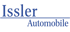 Das Logo zeigt den Namen Issler Automobile in blauer Schrift.