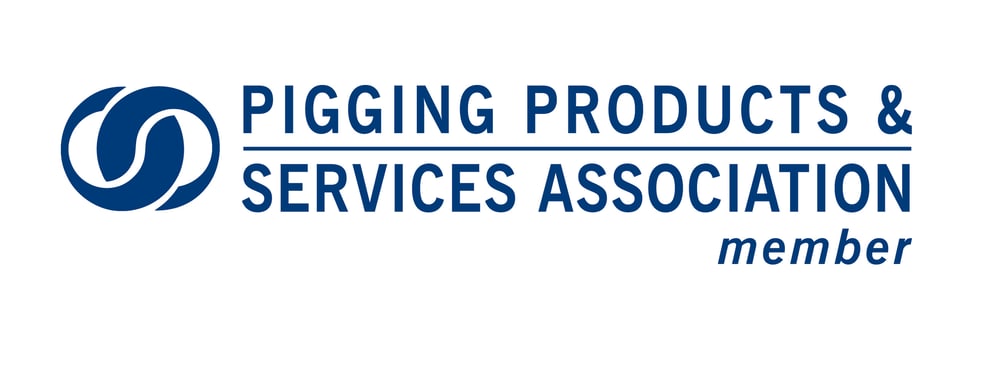 Logo der Pigging Products & Services Association mit dem Text member und einem blauen Kreissymbol.