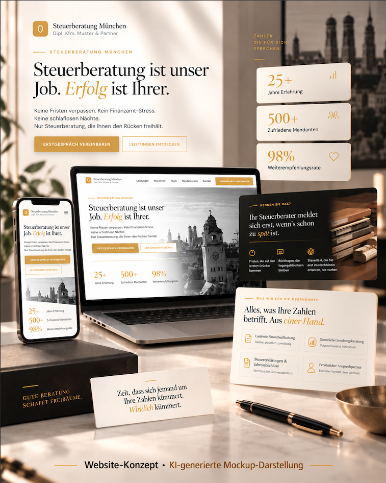 Website für eine Steuerkanzlei