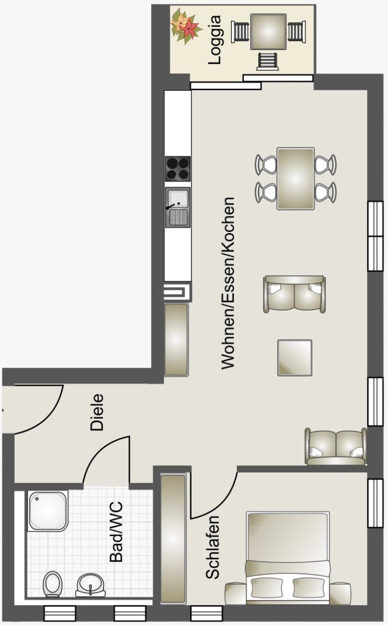 Zweizimmer-Wohnung