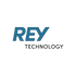 REY TECHNOLOGY Logo auf dunklem Hintergrund.