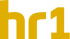 Gelbes "hr1"-Logo auf dunkelgrünem Hintergrund.