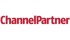 Roter "ChannelPartner"-Text auf dunkelgrünem Hintergrund.