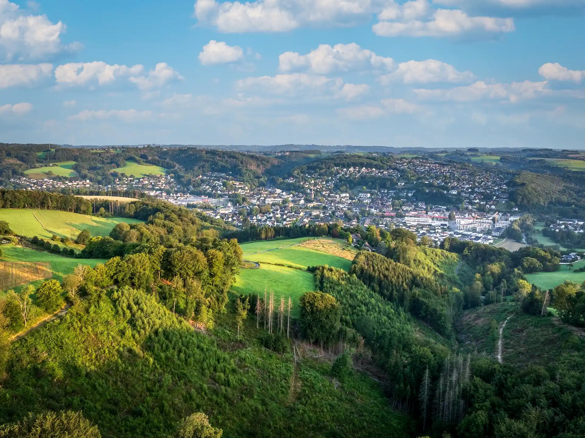 Drohnenfotografie: Luftaufnahme einer Küstenlandschaft