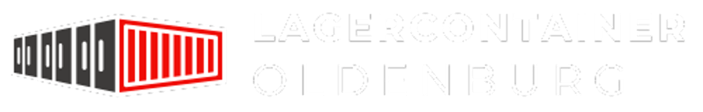 Logo mit gestapelten Containern und dem Text "LAGERCONTAINER OLDENBURG".