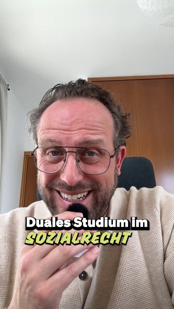 Standbild aus dem Video mit Mr.Karriere über das duale Studium Sozialrecht