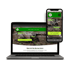 Laptop und Smartphone zeigen die Webseite von "Thomas Knabl - Lackierer & Autospengler".