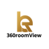 Goldenes Logo mit verschlungenem „LR“ über schwarzem Text „360roomView“.