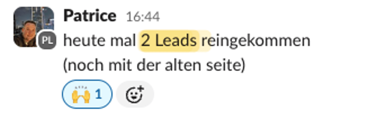 Patrice – 2 Leads