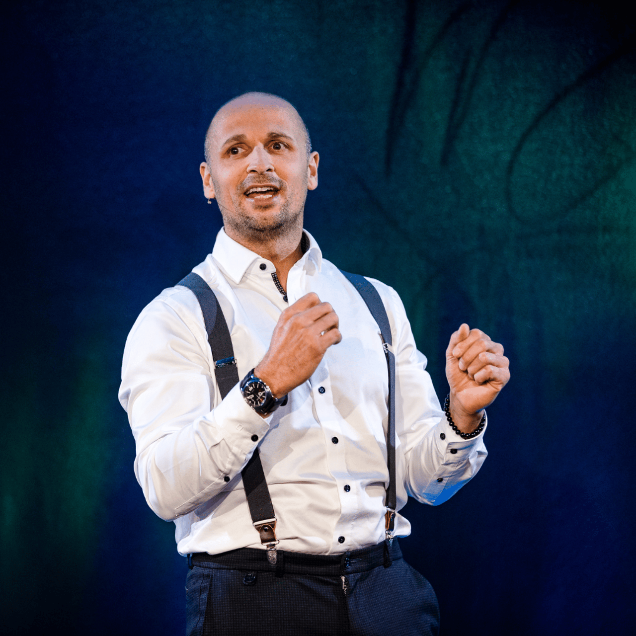 Martin Hermann spricht im Workshop vor Unternehmern