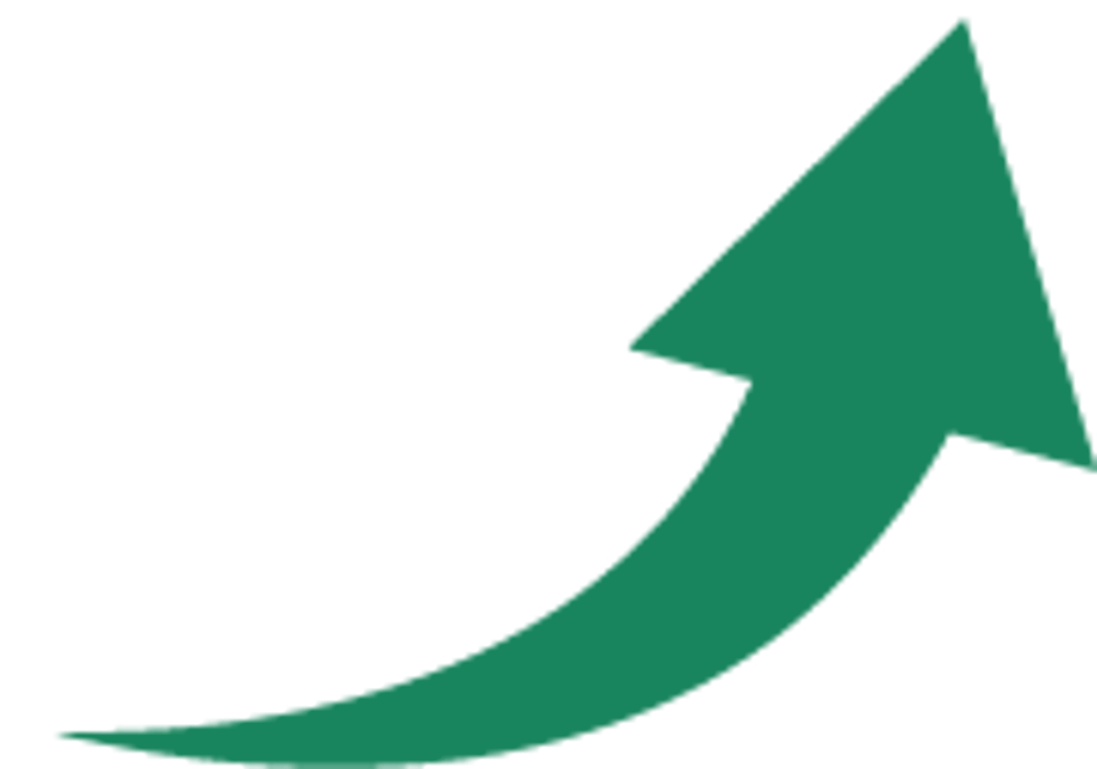 Weißes Gitter-Globus-Symbol mit einem grünen Pfeil, der sich nach oben rechts krümmt.