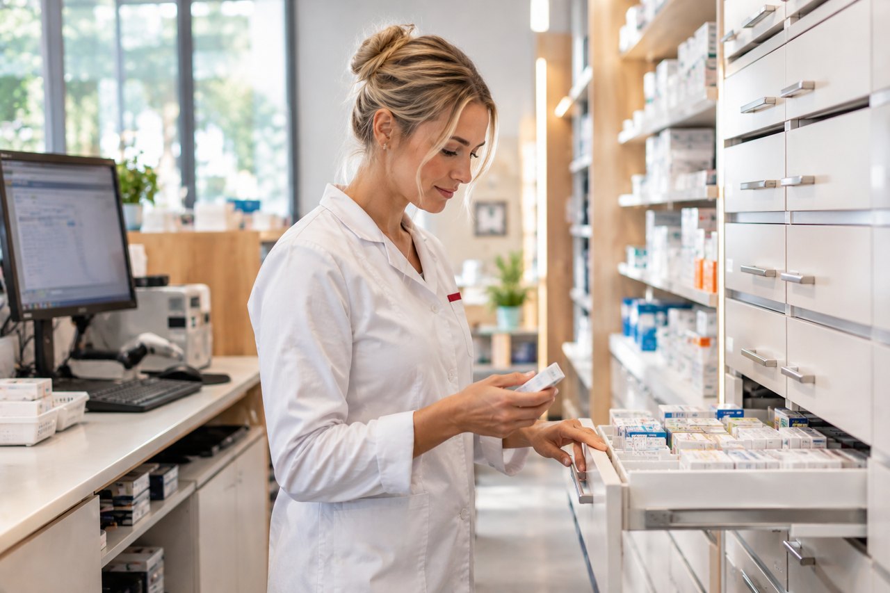 Moderne Technik in der Apotheke