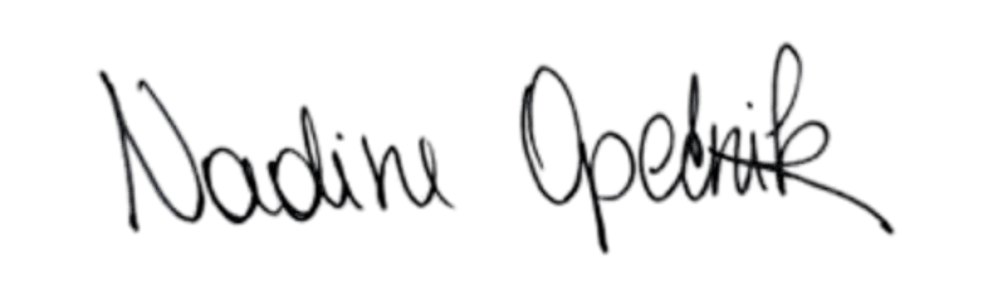 Unterschrift Nadine Opetnik