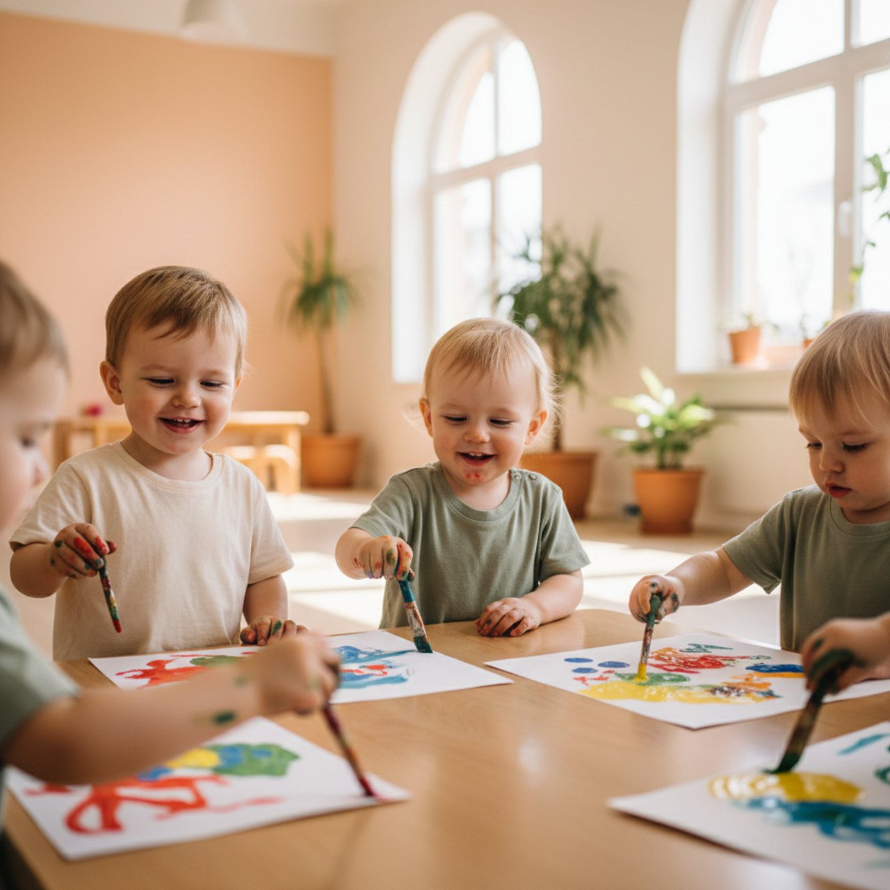 Kinder beim Malen
