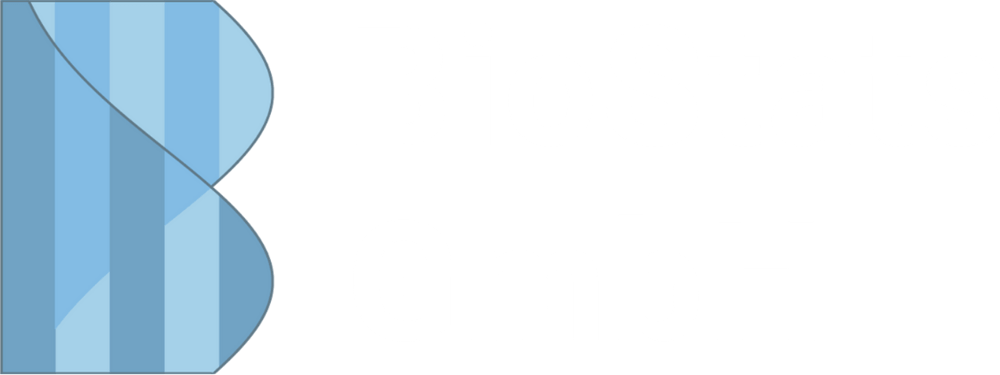 Logo von BioStats GmbH mit einem stilisierten DNA-Doppelhelix-Symbol in Blau und Weiß.