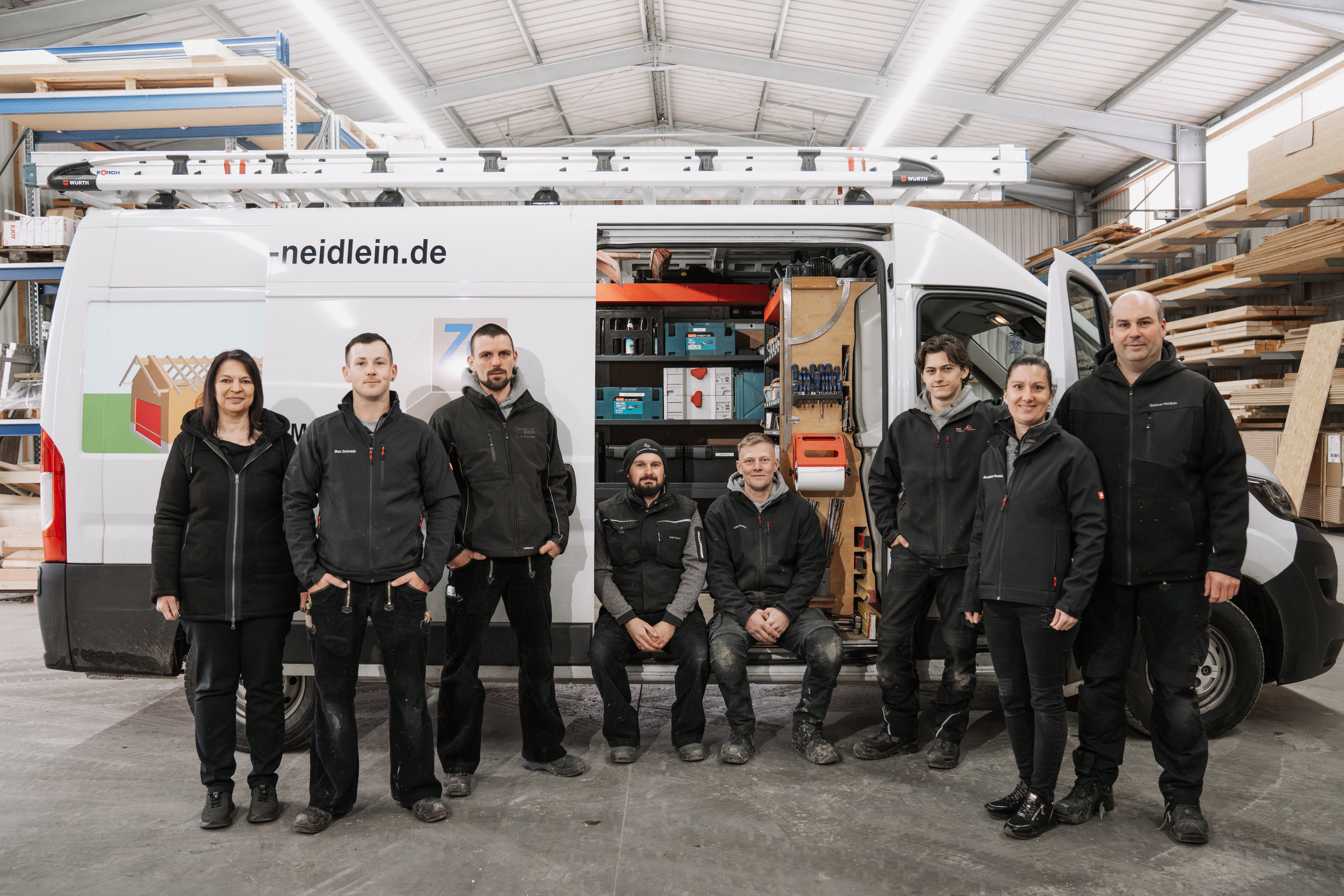Team der Zimmerei & Holzbau Neidlein in Schnelldorf