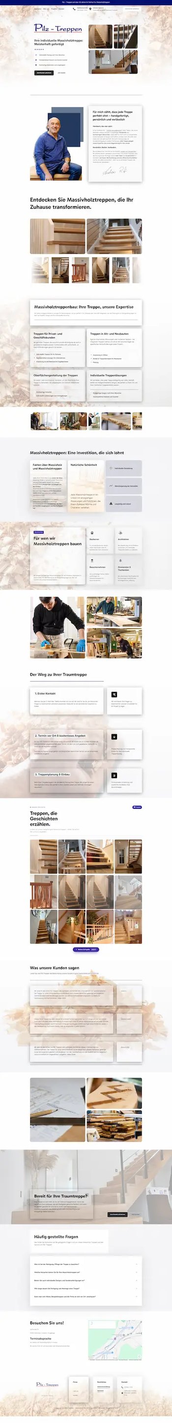 Website Tischlerei Pilz