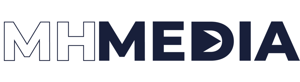 Logo von MHMEDIA mit dem Text "Pflege, Pädagogik und Soziales" in Weiß auf blauem Hintergrund.