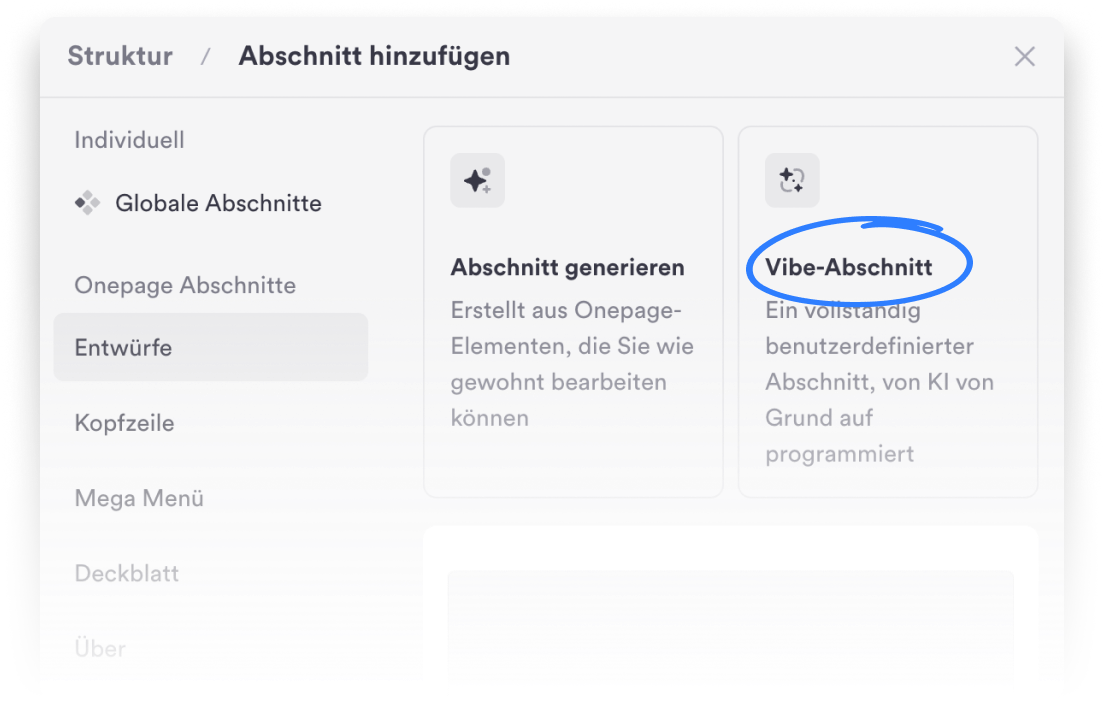 Starte mit dem Vibe-Coding